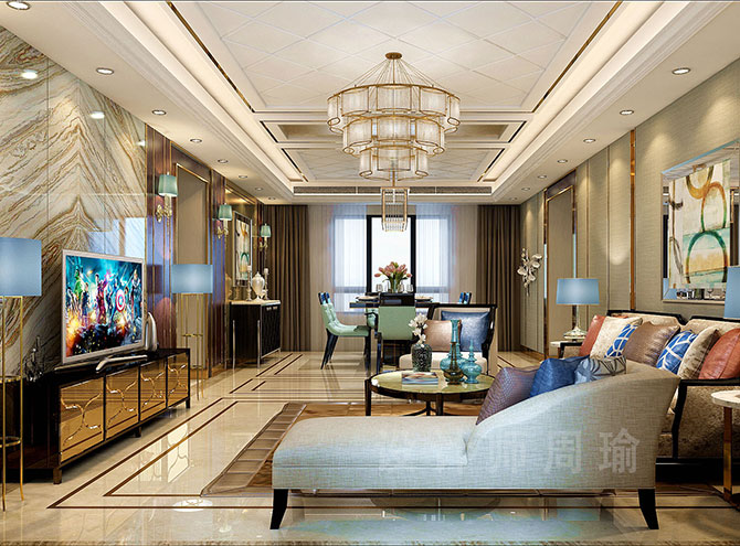 国模掰屄操逼世纪江尚三室两厅168平装修设计效果欣赏